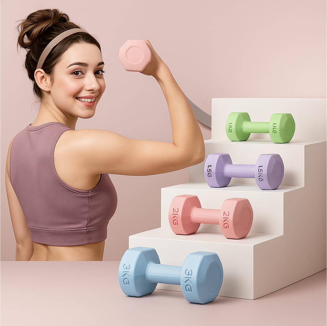 Poids de Fitness Colorés – Confort, Élégance, Efficacité